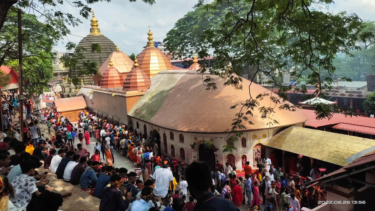 Kamakhya Temple on Nilachal Hill, Guwahati, one of India's 51 Shakti Peethas