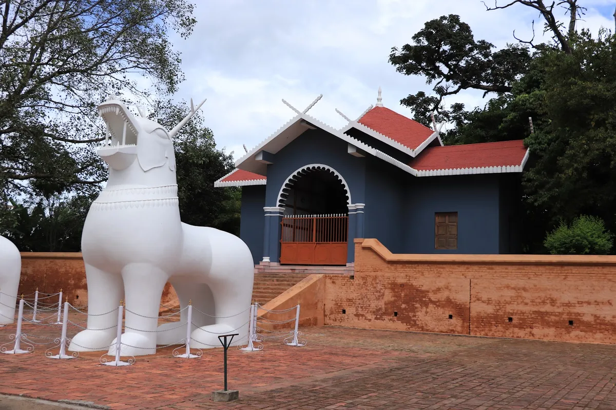 Kangla Fort in Imphal, Manipur, a 2,000-year-old royal citadel and seat of Meitei kings, home to the world's oldest polo ground
