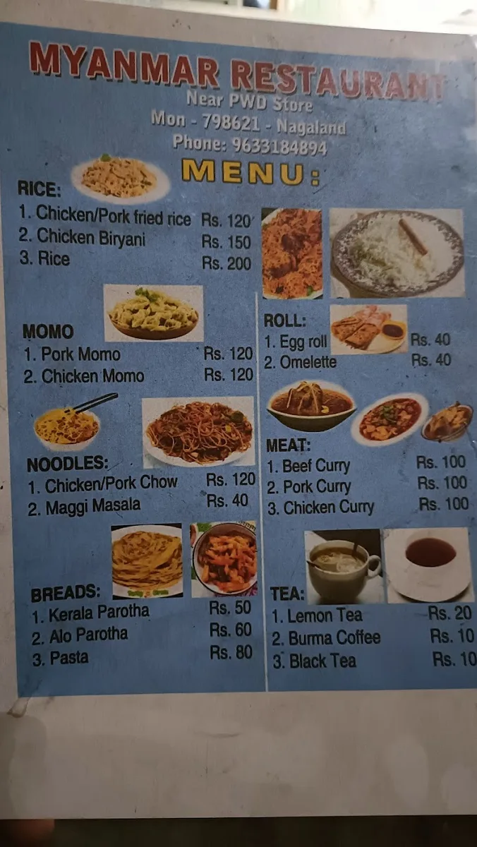 Myanmar Restaurant in Mon, Nagaland