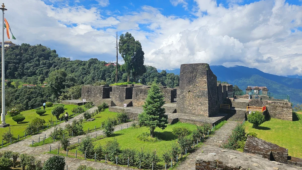 Rabdentse Ruins, the old capital of the Kingdom of Sikkim, West Sikkim near Pelling